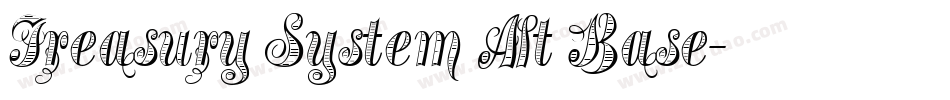 Treasury System Alt Base字体转换